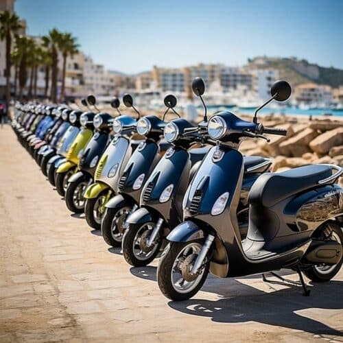 alquiler de moto en Menorca